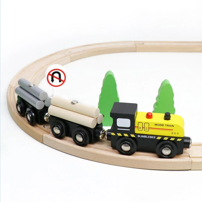 Tren magnético de madera compatible con todas las marcas para niños - imagen 5