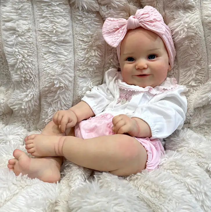 Muñeca reborn Maddie NPK sin ensamblar con cuerpo y ojos - imagen 3