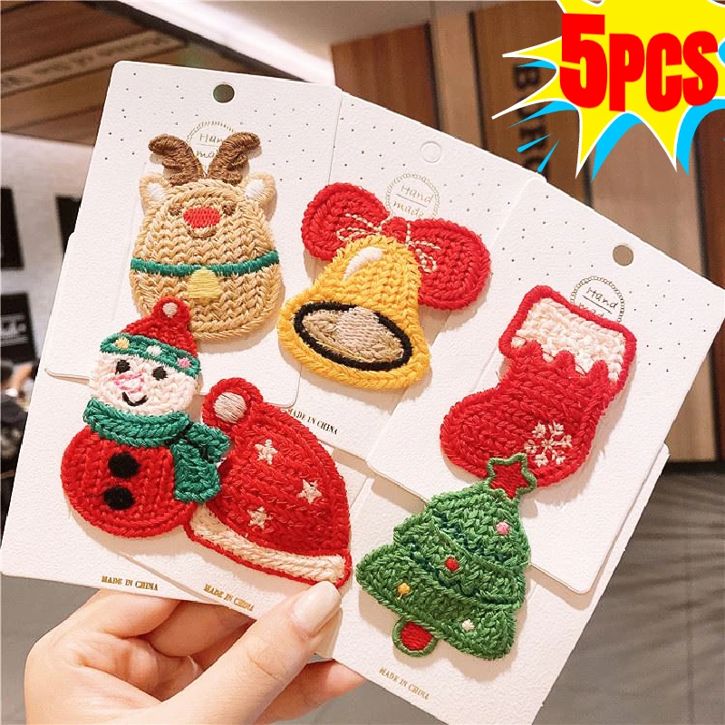 Horquillas de Navidad para el pelo de niño – Con motivos de alce y árbol - imagen 4