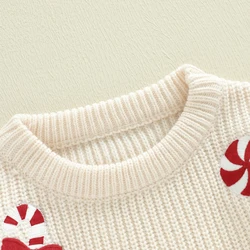 Tregren jersey navideño bebé de punto con bordado muñeco de jengibre
