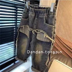 Pantalones vaqueros rectos para niños – Holgados y cómodos