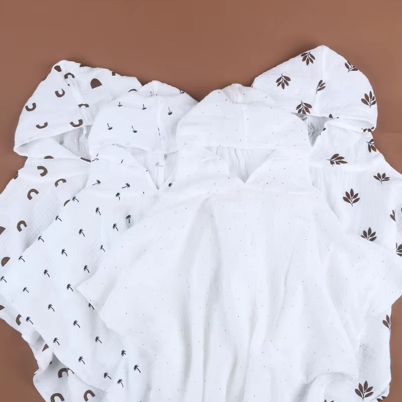 Poncho de baño con capucha para bebé