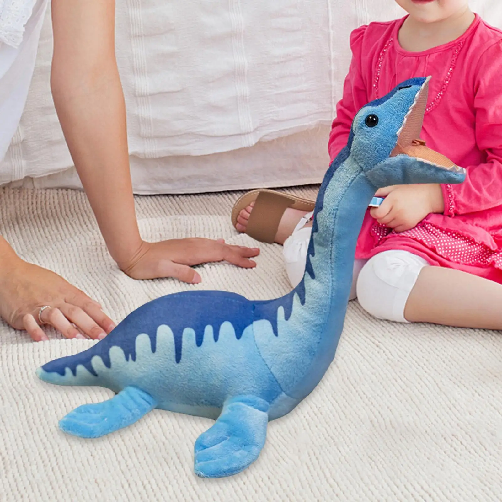 Peluche de dinosaurio suave como cojín decorativo para coche - imagen 5