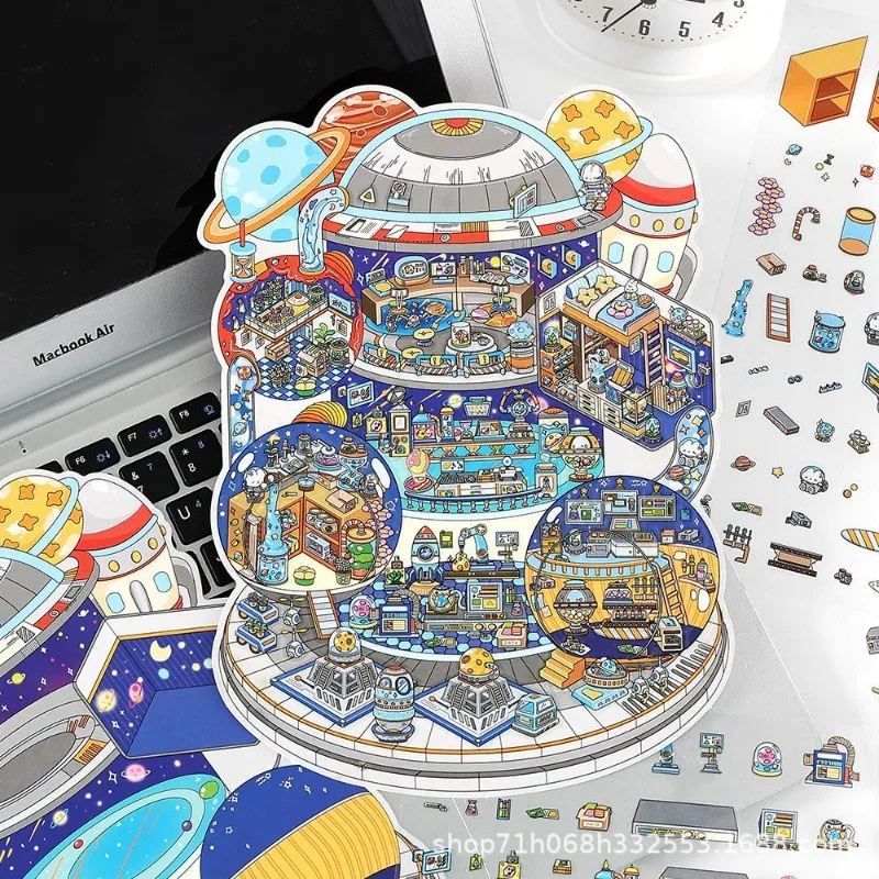 Pegatinas decorativas 3D para habitación infantil – Diseño paisaje - imagen 2