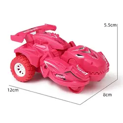 Coche de dinosaurio transformable con vehículos acrobáticos