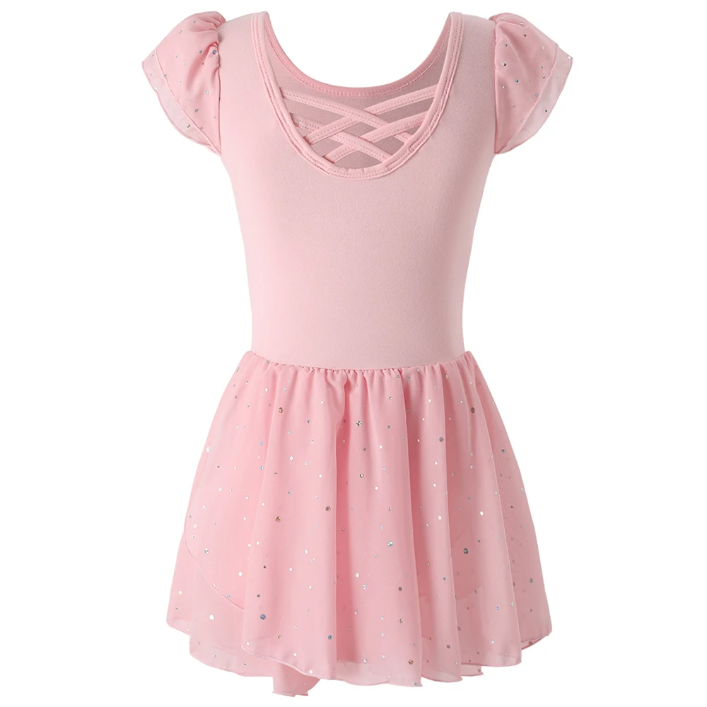 Conjunto de ballet tutú y leotardo con espalda cruzada - imagen 3