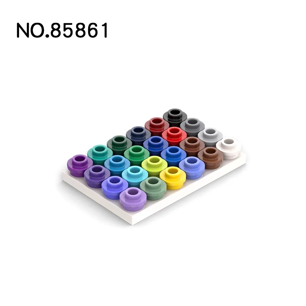 MOC placa redonda con perno abierto para bloques de construcción - imagen 3