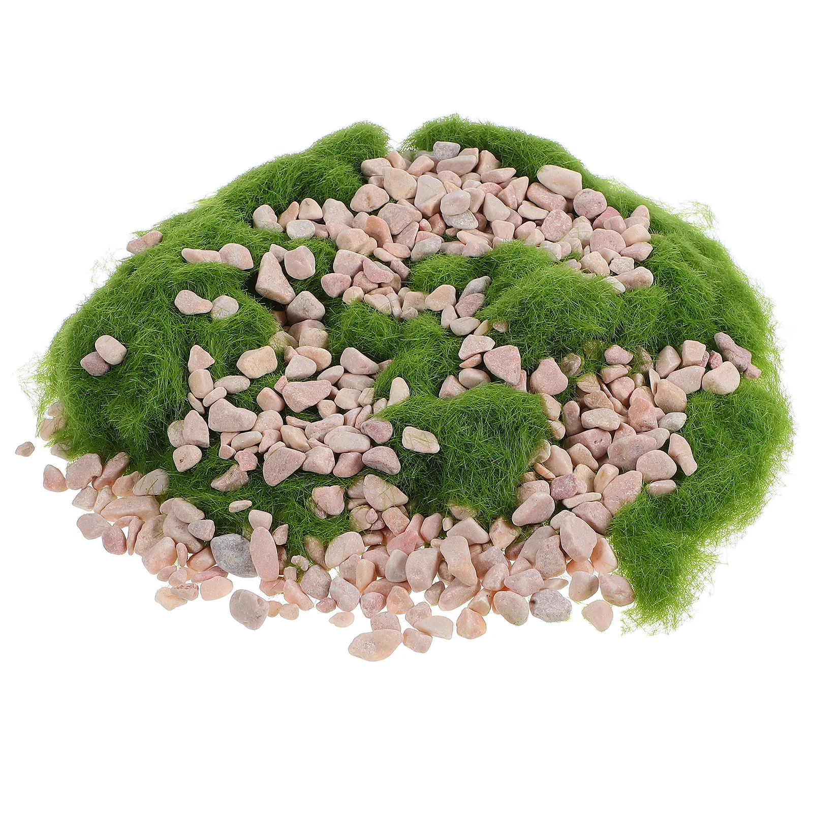 Polvo de césped artificial realista con piedras verdes para maquetas - imagen 5