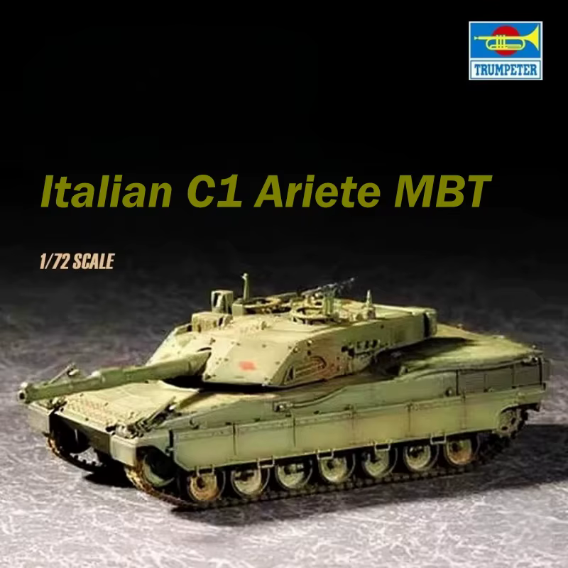 Trumpeter tanque italiano C1 Ariete de plástico para montar infantil
