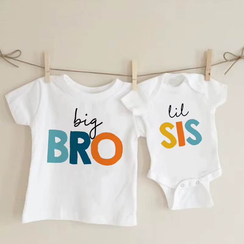 Camiseta Big Bro Lil Sis a juego para hermanos – Colección verano - imagen 3