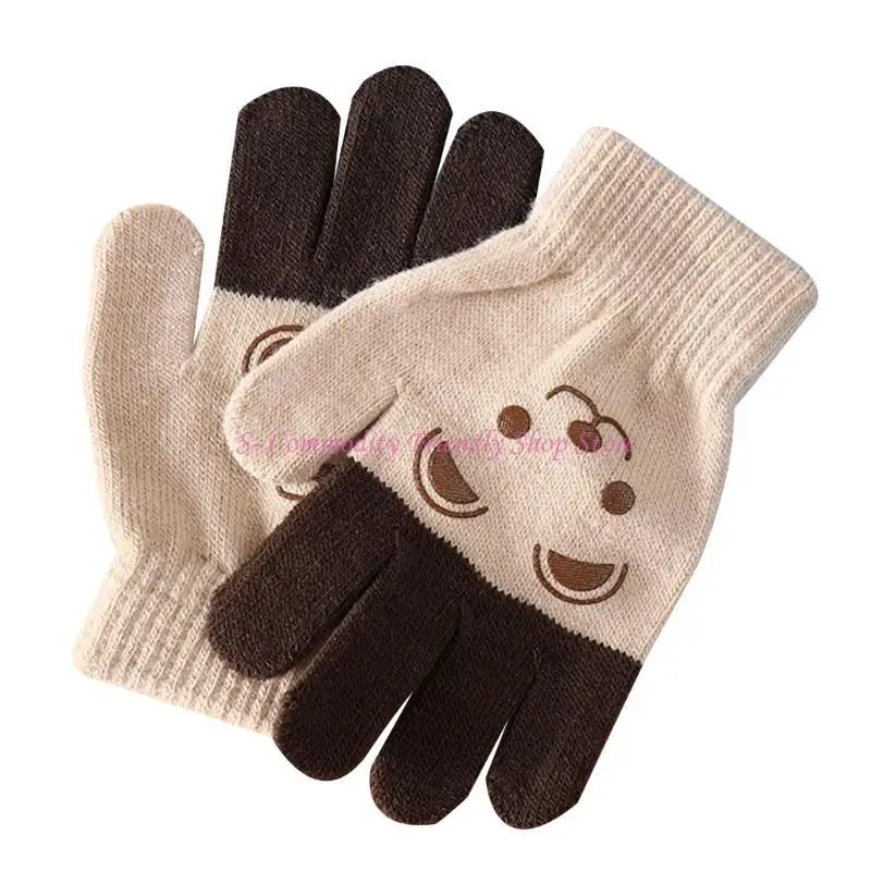 85AE Manoplas infantiles de invierno exteriores cálidas con dibujos - imagen 5