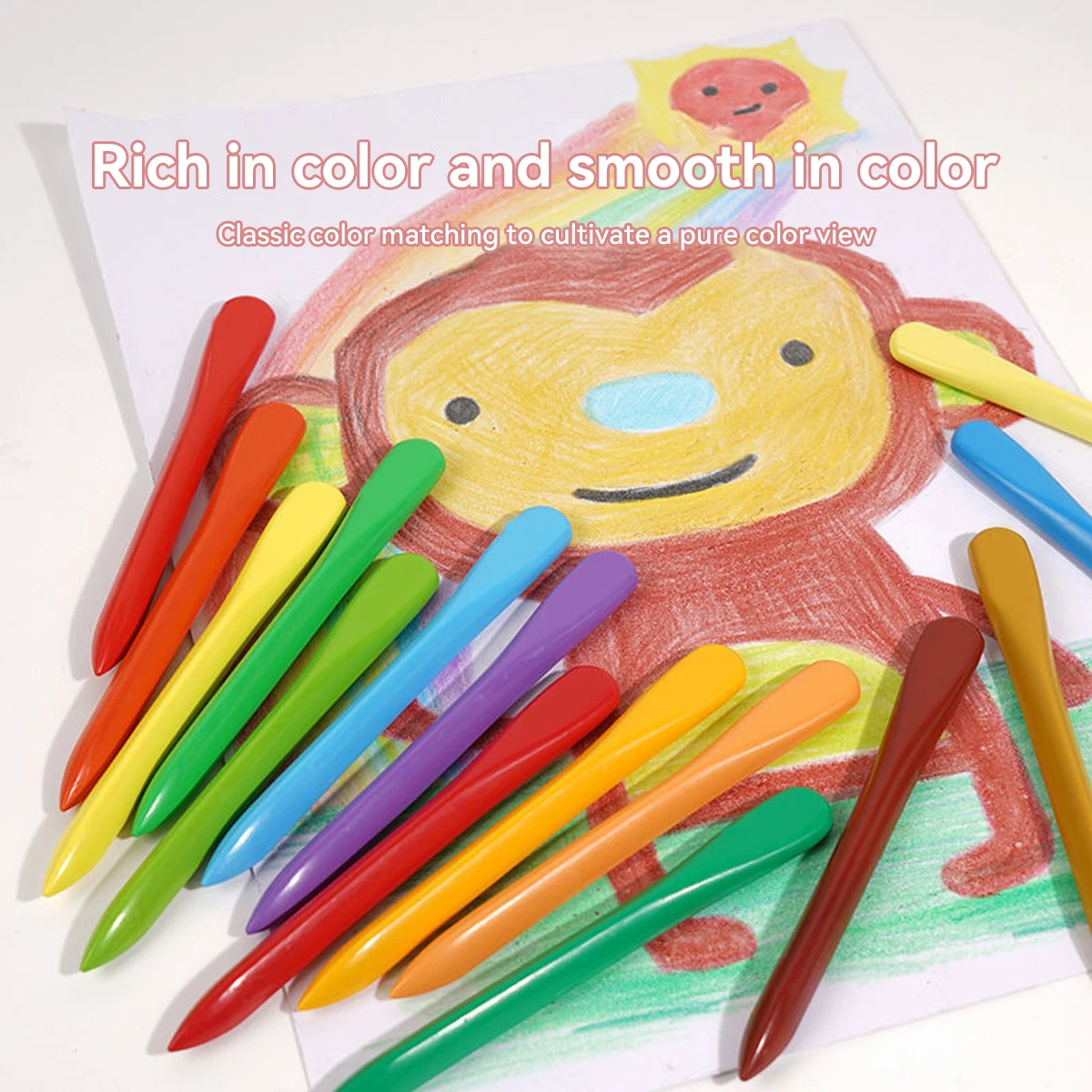 Crayón borrable triangular para pintar sin manchar manos de niños - imagen 3