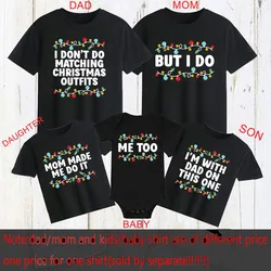 Camiseta navideña familiar divertida para adultos y niños