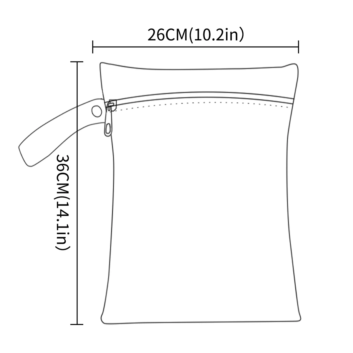 HappyFlute Bolsa Húmeda Impermeable Reutilizable Estampada - imagen 5