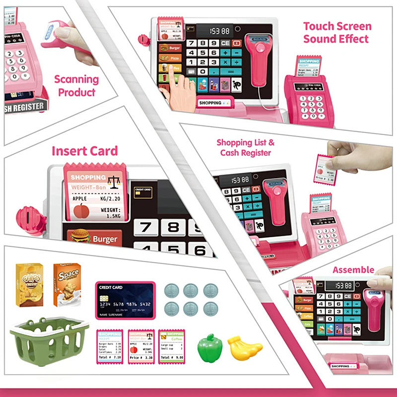 Caja registradora con calculadora real para jugar en tienda - imagen 2