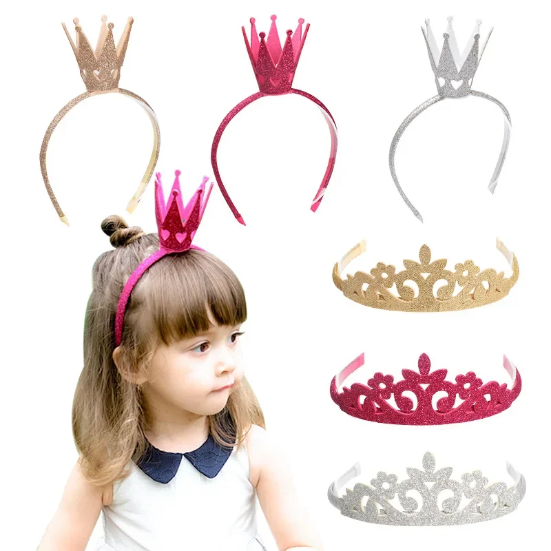 Diademas de princesa con purpurina para niñas – Accesorios brillantes - imagen 5