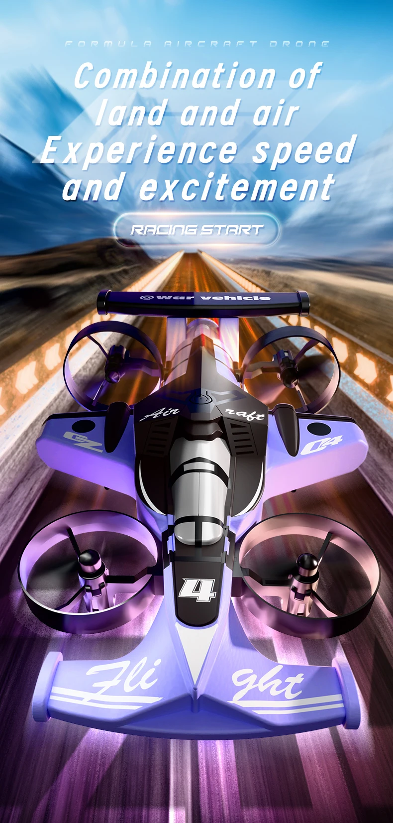 Vista frontal del drone JJRC mostrando su diseño UFO y protecciones