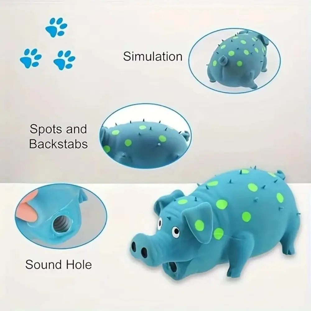 Juguete interactivo para perro cerdito con chillido y ronroneo - imagen 2
