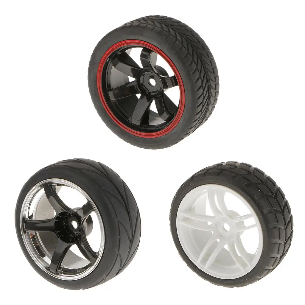 Neumáticos de espuma para coche RC rojo con llantas - imagen 4