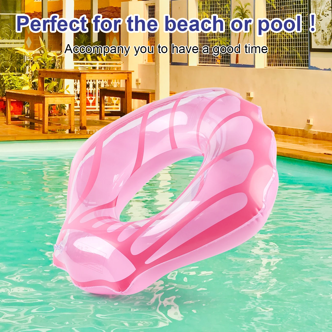 Anillo flotador de piscina concha grueso para adultos verano - imagen 3