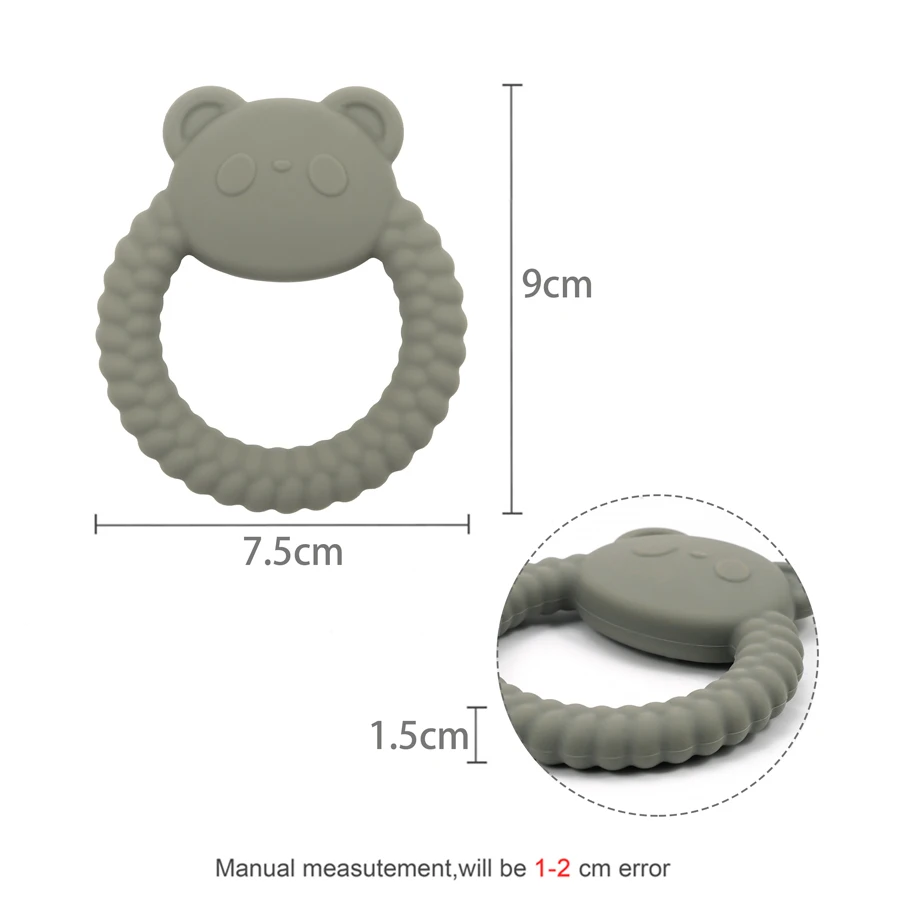 Mordedor de silicona panda tierno para la dentición - imagen 5