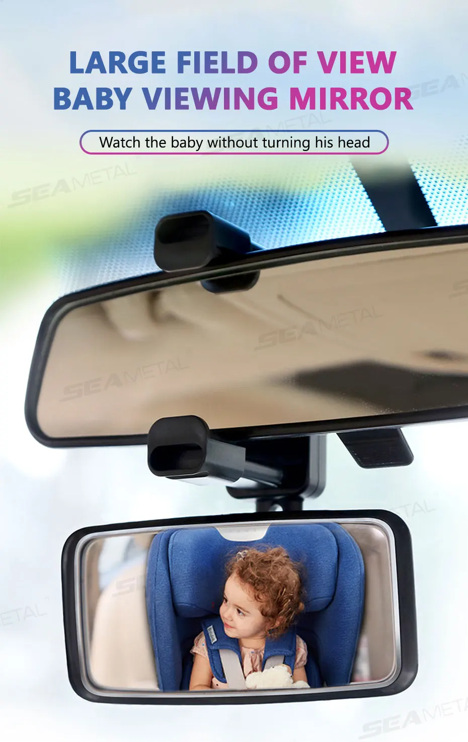 Espejo retrovisor interior para coche