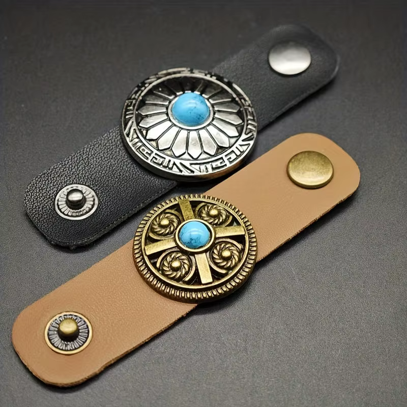 Pinza para pañuelos vintage estilo western hombre con anillo - imagen 4