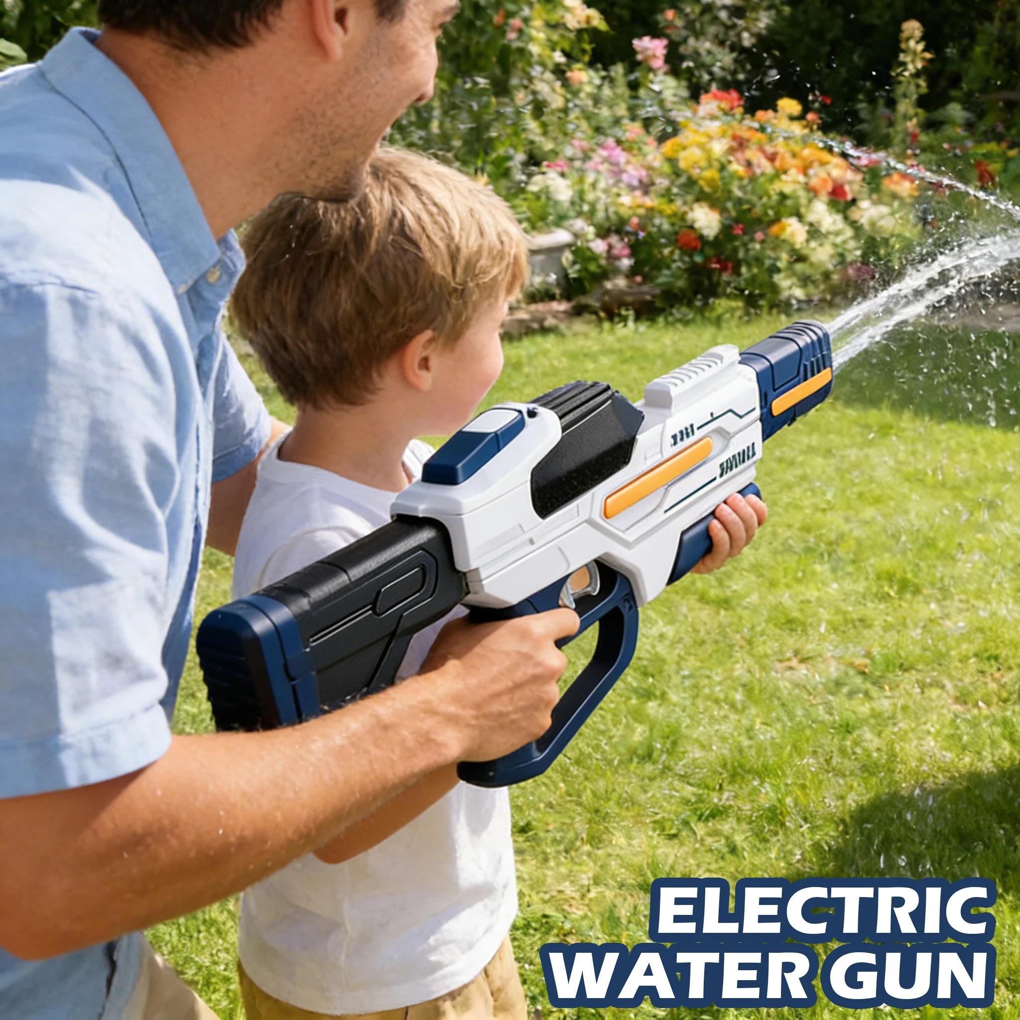 Pistola de agua eléctrica con chorro continuo automática para piscina