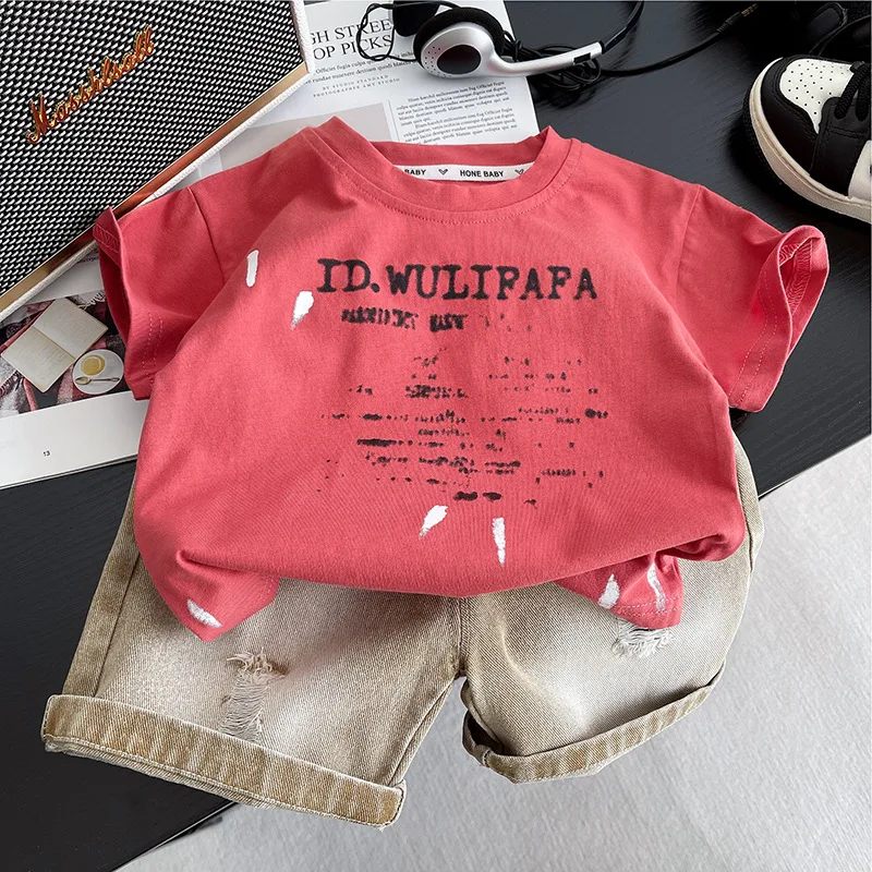Conjunto de bebé de verano: camiseta y pantalón corto