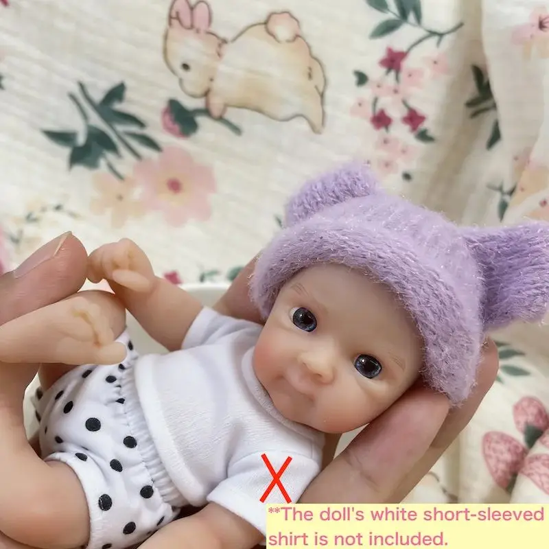 Mini Bettie muñeca reborn de silicona lavable para niña - imagen 5