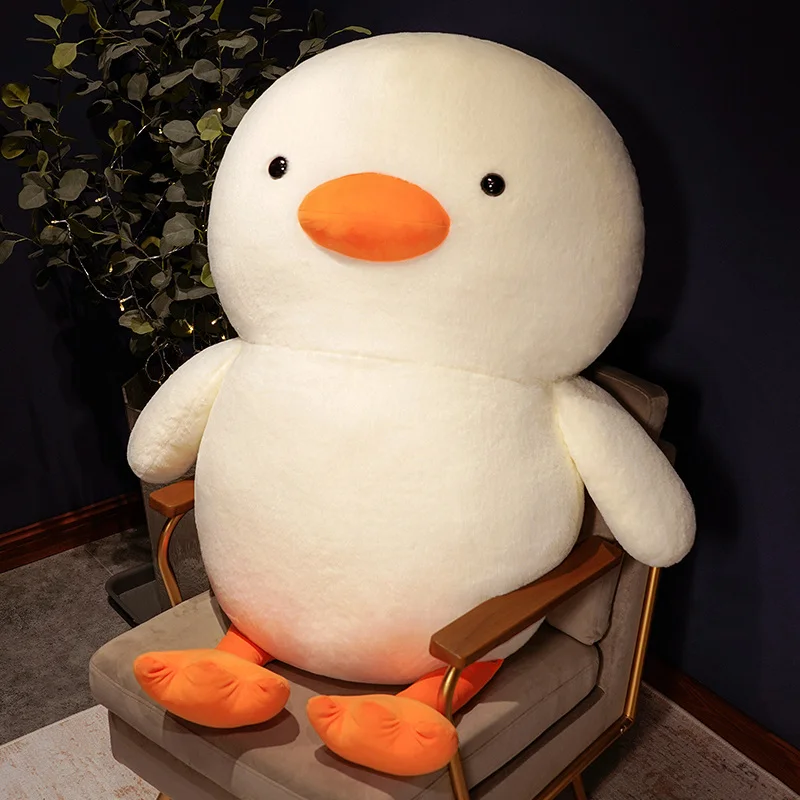 Peluche pato durmiente suave naranja para niños, cojín regalo cumpleaños - imagen 5