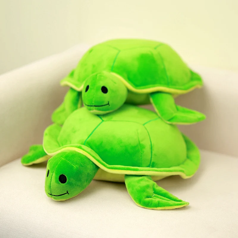 Peluche tortuga marina verde suave de dibujos animados - imagen 4