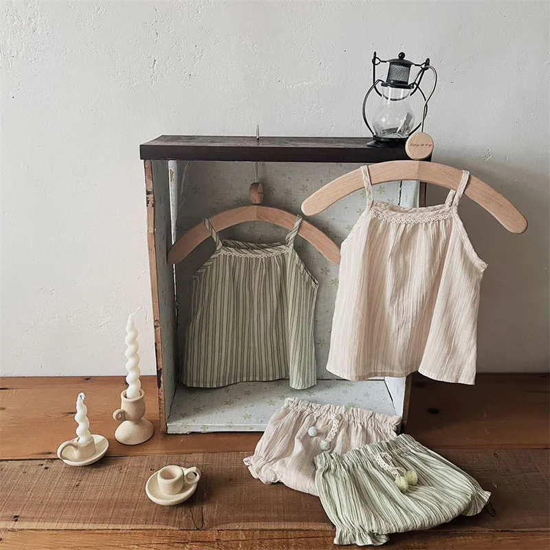 MILANCEL conjunto camisola y bombachos rayados para bebé niña - imagen 2