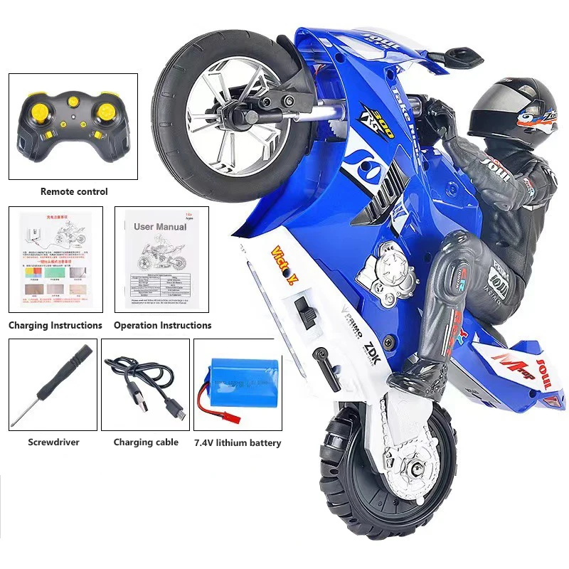 Moto radiocontrol todoterreno autoequilibrada para niños - imagen 5