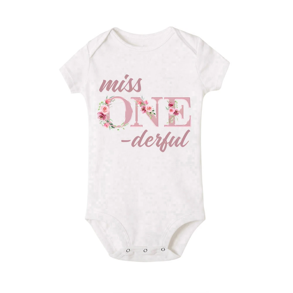 Camiseta bebé Miss on-derful Birthday para primer cumpleaños - imagen 4