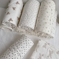 Edredón de muselina Floral Vintage bebé – verano ligero y cómodo