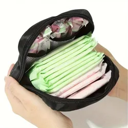 Bolsa impermeable discreta para toallas sanitarias y copa menstrual