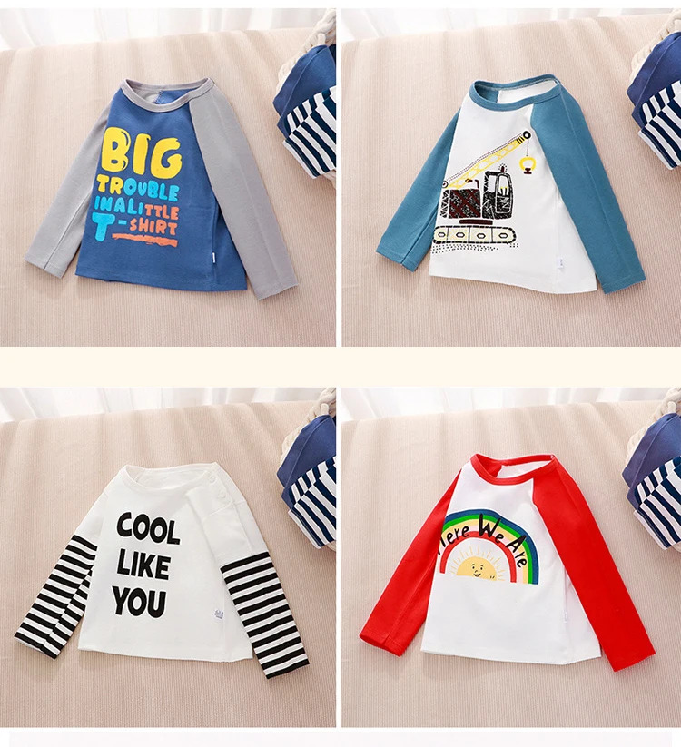 Camiseta infantil de algodón con estampado