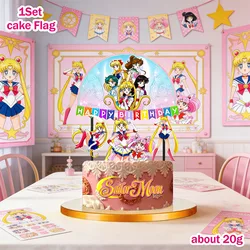 Adorno pastel Sailor Moon para cumpleaños y fiesta de bebé regalo