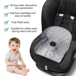 Cojín de asiento para coche de bebé con 4 capas antideslizantes