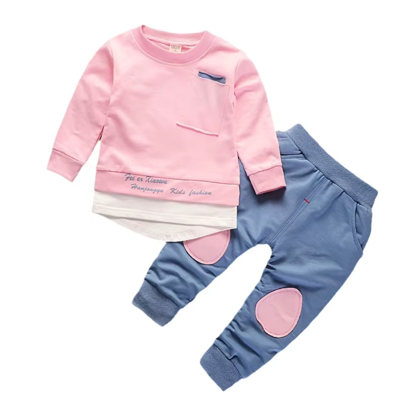 Conjunto primavera otoño para niña con camiseta y pantalón - imagen 4