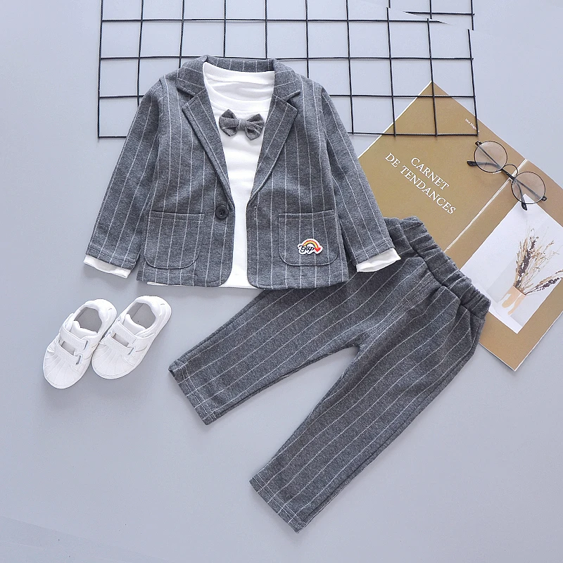 Conjunto de caballero infantil para primavera y otoño, chándal - imagen 3