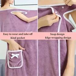 Toallas de baño secado rápido para mujer, estilo spa y albornoz
