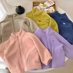 Conjunto de lana invernal para niños – abrigo cálido con dibujo