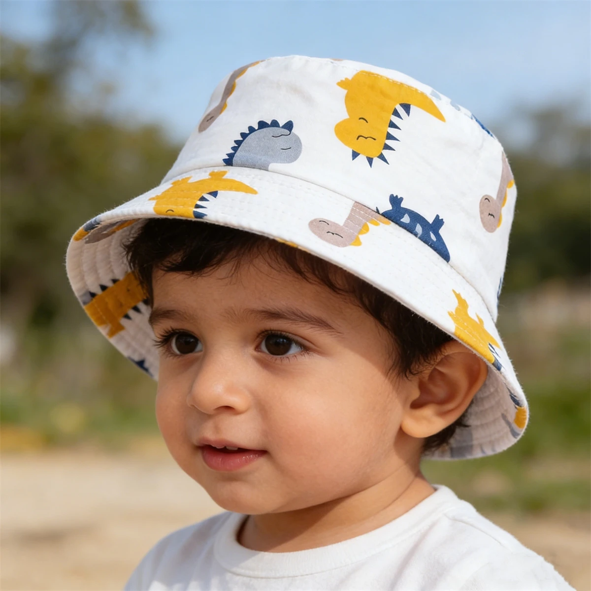 Gorro de pescador dinosaurios animados para niños - imagen 2