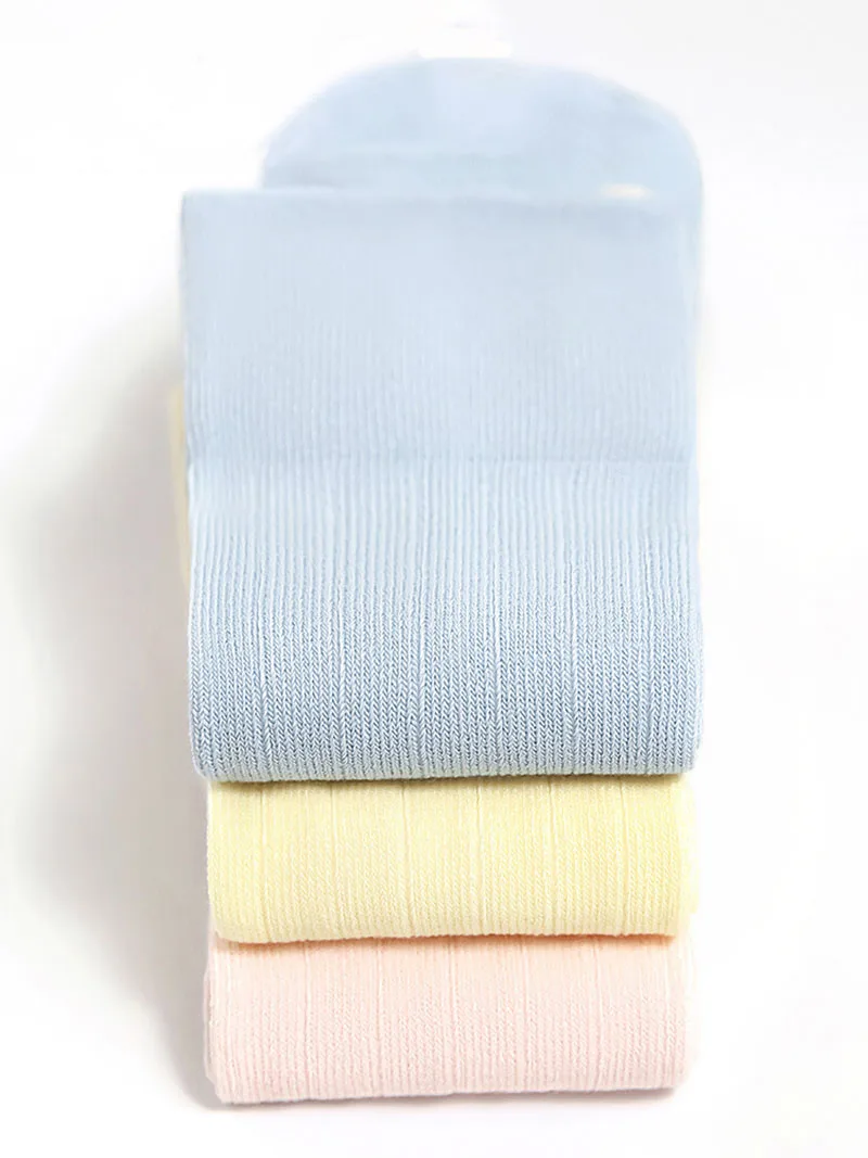 Calcetines altos de algodón para bebés con rayas y dibujos primavera - imagen 4