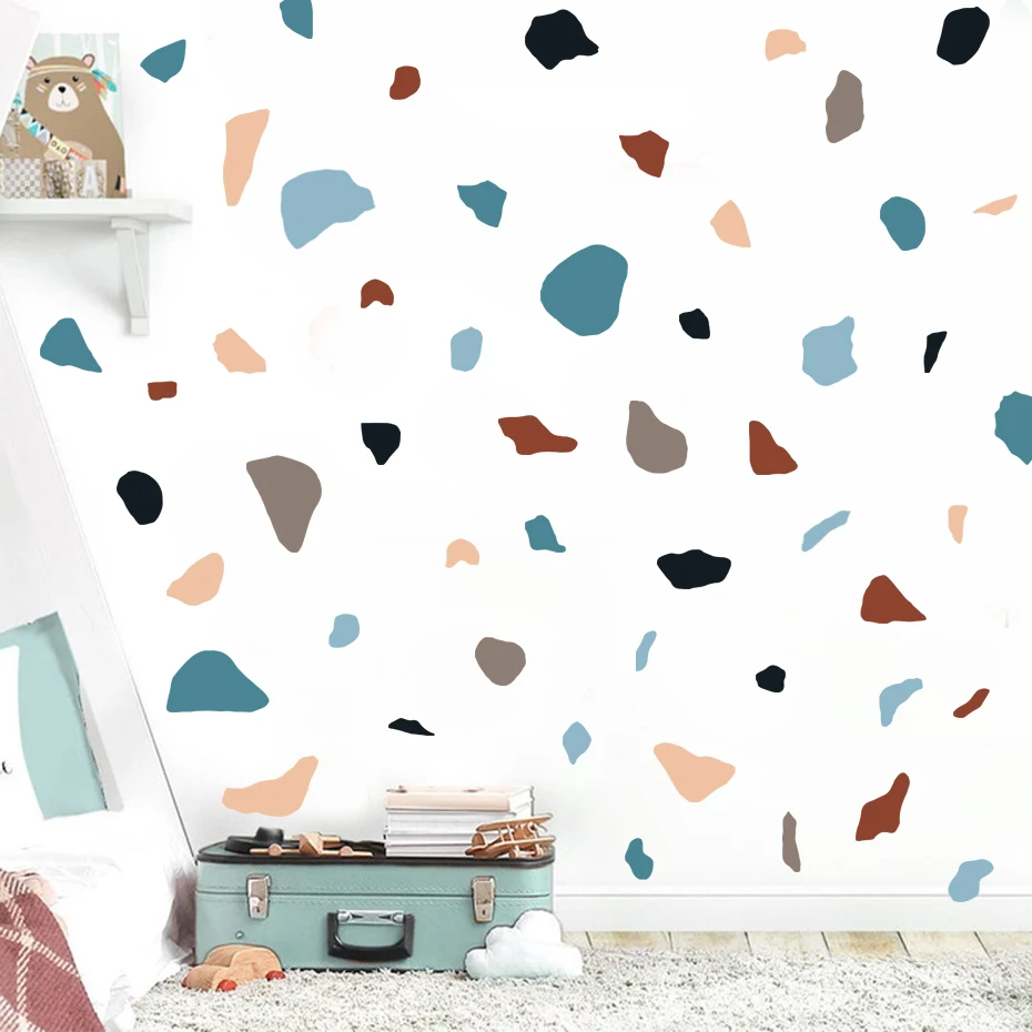 Calcomanías de terrazo para pared infantil – adhesivos removibles - imagen 2