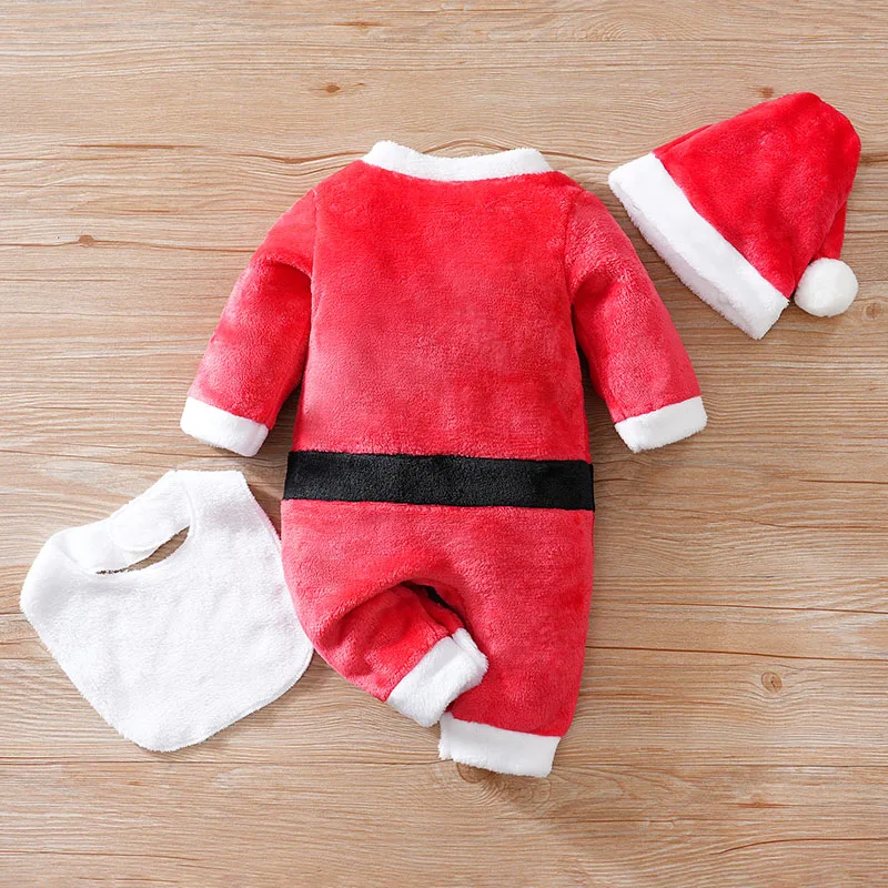 Pelele rojo con gorro para bebé – Look navideño 0-18 meses - imagen 5
