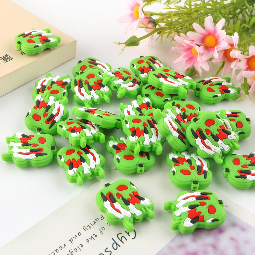 Cuentas de silicona con textura de animales para pulseras DIY - imagen 3