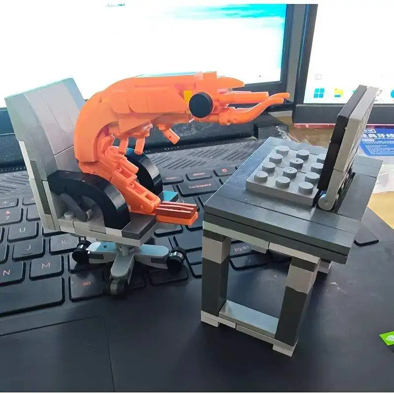 Bloques de construcción creativos con temática de camarones para niños - imagen 4